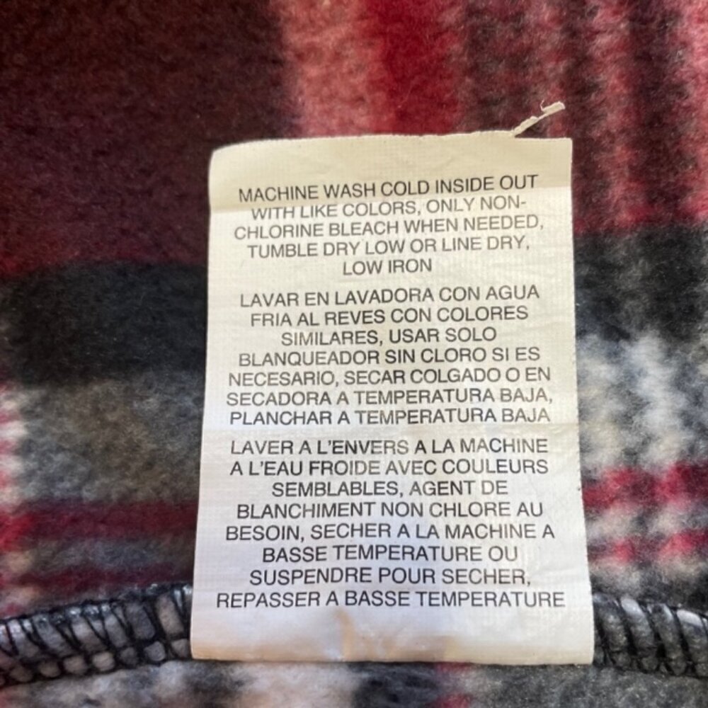 RIDERS BY LEE Soft Plaid Flannel Shirt - Size Medium - Picture 7 of 7